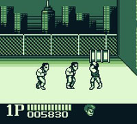 une photo d'Ã©cran de Double Dragon (Game Boy) sur Nintendo Game Boy